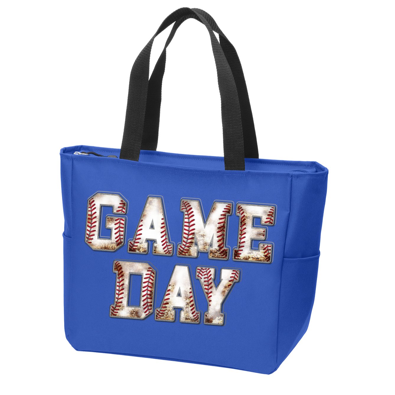 Baseball Game Day Cute Gift Zip Tote Bag