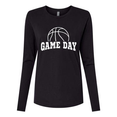 Basketball Game Day Basketball Mom Life Game Day Womens Cotton Relaxed Long Sleeve T-Shirt