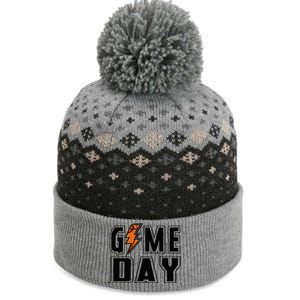 Basketball Game Day Lightning Team Basketball The Baniff Cuffed Pom Beanie