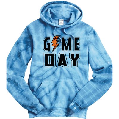 Basketball Game Day Lightning Team Basketball Tie Dye Hoodie