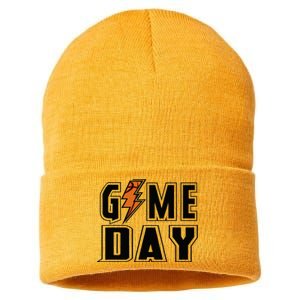 Basketball Game Day Lightning Team Basketball Sustainable Knit Beanie