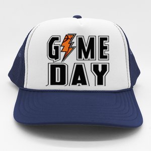 Basketball Game Day Lightning Team Basketball Trucker Hat