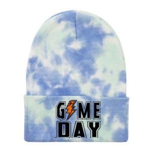 Basketball Game Day Lightning Team Basketball Tie Dye 12in Knit Beanie