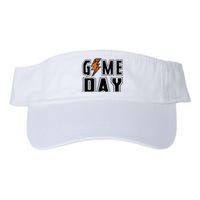 Basketball Game Day Lightning Team Basketball Valucap Bio-Washed Visor