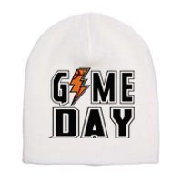 Basketball Game Day Lightning Team Basketball Short Acrylic Beanie