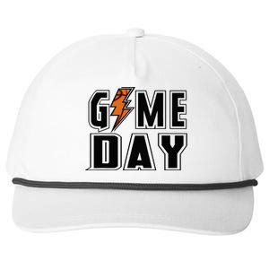 Basketball Game Day Lightning Team Basketball Snapback Five-Panel Rope Hat