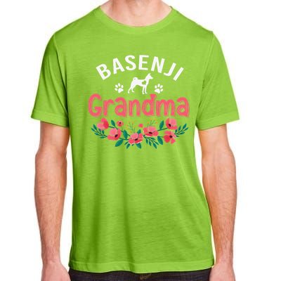 Basenji Grandma Dog Gifts Funny Cute Dog Lover Christmas Mom Adult ChromaSoft Performance T-Shirt