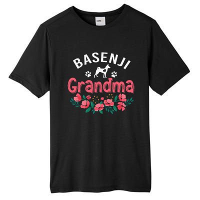 Basenji Grandma Dog Gifts Funny Cute Dog Lover Christmas Mom Tall Fusion ChromaSoft Performance T-Shirt