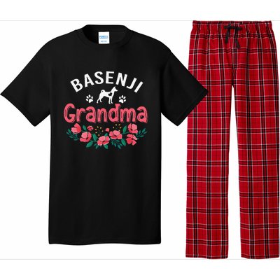 Basenji Grandma Dog Gifts Funny Cute Dog Lover Christmas Mom Pajama Set