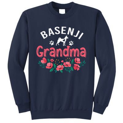 Basenji Grandma Dog Gifts Funny Cute Dog Lover Christmas Mom Sweatshirt