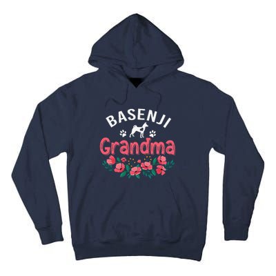 Basenji Grandma Dog Gifts Funny Cute Dog Lover Christmas Mom Tall Hoodie