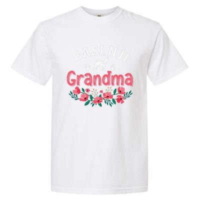 Basenji Grandma Dog Gifts Funny Cute Dog Lover Christmas Mom Garment-Dyed Heavyweight T-Shirt