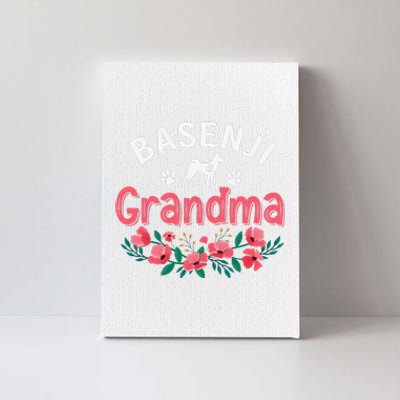 Basenji Grandma Dog Gifts Funny Cute Dog Lover Christmas Mom Canvas