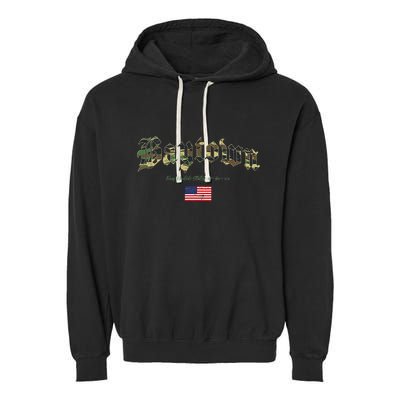 Bryan Gothic Design Camouflage Version Garment-Dyed Fleece Hoodie