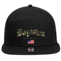 Bryan Gothic Design Camouflage Version 7 Panel Mesh Trucker Snapback Hat