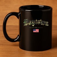 Bryan Gothic Design Camouflage Version 11oz C Handle Ceramic Mug