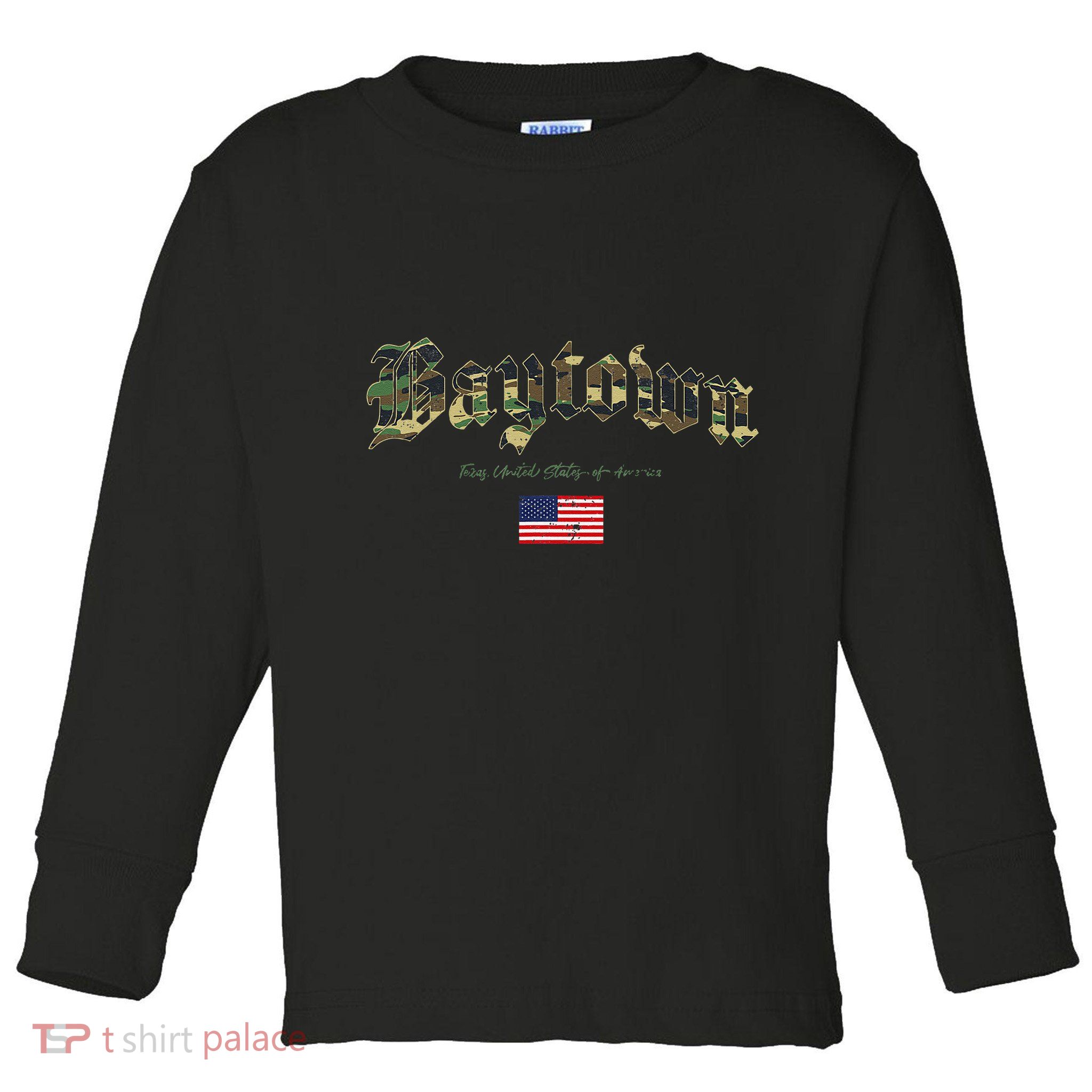 Bryan Gothic Design Camouflage Version Toddler Long Sleeve Shirt