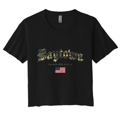 Bryan Gothic Design Camouflage Version Crop Top