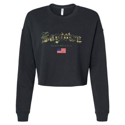 Bryan Gothic Design Camouflage Version Cropped Pullover Crew