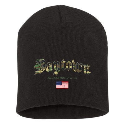 Bryan Gothic Design Camouflage Version Short Acrylic Beanie