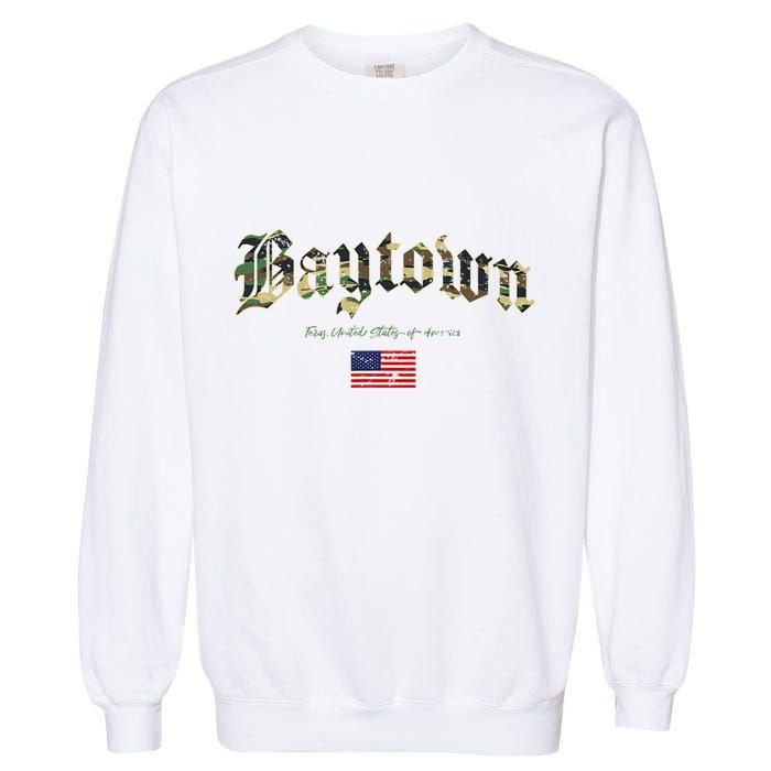 Bryan Gothic Design Camouflage Version Garment-Dyed Sweatshirt