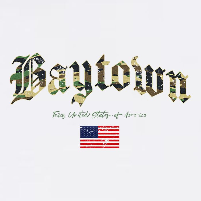 Bryan Gothic Design Camouflage Version Garment-Dyed Sweatshirt