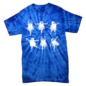 Ballet Ghost Dancer Spooky Dance Teacher Halloween Costume Gift Tie-Dye T-Shirt