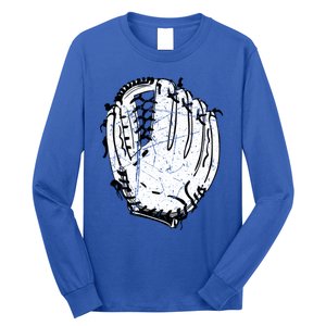 Baseball Glove Design Sports Player Catcher Pitcher Team Fan Gift Long Sleeve Shirt