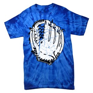 Baseball Glove Design Sports Player Catcher Pitcher Team Fan Gift Tie-Dye T-Shirt