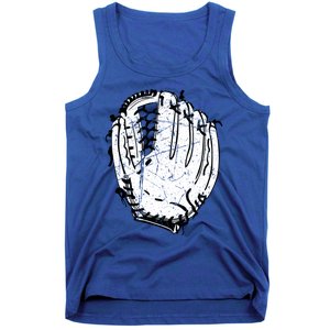 Baseball Glove Design Sports Player Catcher Pitcher Team Fan Gift Tank Top