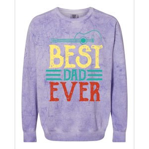 Best Guitar Dad Ever Chords Best Dad Guitar The Guitar Dad Colorblast Crewneck Sweatshirt