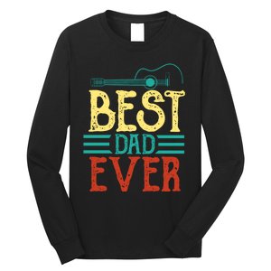 Best Guitar Dad Ever Chords Best Dad Guitar The Guitar Dad Long Sleeve Shirt