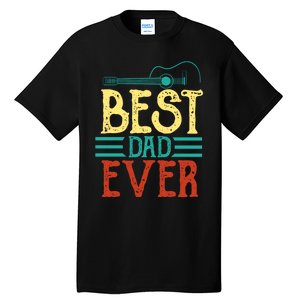 Best Guitar Dad Ever Chords Best Dad Guitar The Guitar Dad Tall T-Shirt