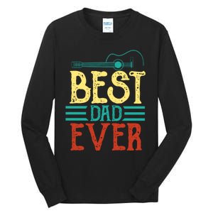 Best Guitar Dad Ever Chords Best Dad Guitar The Guitar Dad Tall Long Sleeve T-Shirt