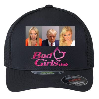 Bad Girls Donald Club Trump 2024 Mugshot Flexfit Unipanel Trucker Cap