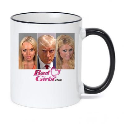 Bad Girls Donald Club Trump 2024 Mugshot 11oz Black Color Changing Mug