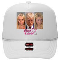 Bad Girls Donald Club Trump 2024 Mugshot High Crown Mesh Back Trucker Hat