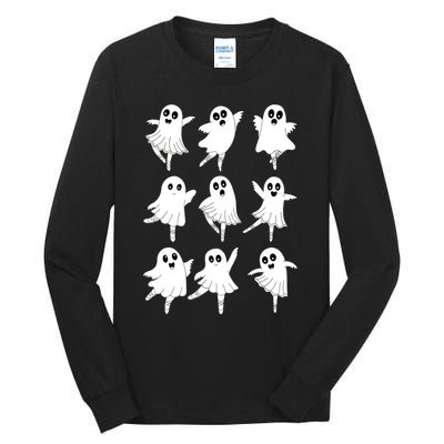 Ballet Ghost Dancing Dancer Dance Teacher Halloween Tall Long Sleeve T-Shirt