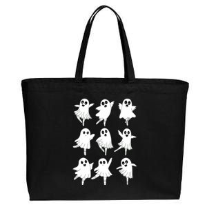 Ballet Ghost Dancing Dancer Dance Teacher Halloween Cotton Canvas Jumbo Tote