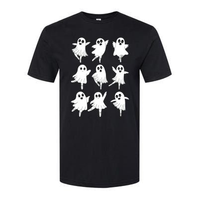 Ballet Ghost Dancing Dancer Dance Teacher Halloween Softstyle CVC T-Shirt