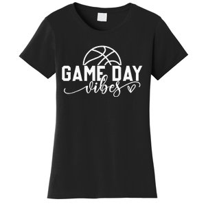 Basketball Game Day Vibes Basketball Mom Life Game Day Women's T-Shirt