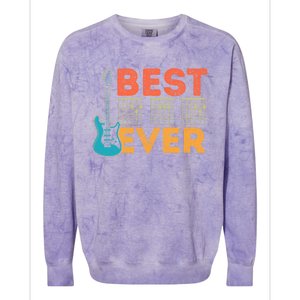 Best Guitar Dad Ever Chords Best Dad Guitar Guitar Dad Colorblast Crewneck Sweatshirt