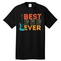 Best Guitar Dad Ever Chords Best Dad Guitar Guitar Dad Tall T-Shirt