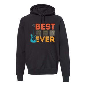 Best Guitar Dad Ever Chords Best Dad Guitar Guitar Dad Premium Hoodie