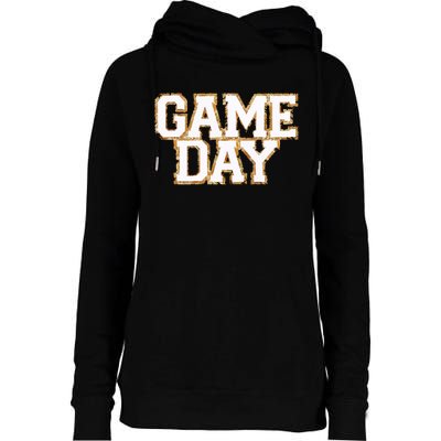 Baseball Game Day Gift Womens Funnel Neck Pullover Hood