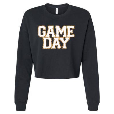 Baseball Game Day Gift Cropped Pullover Crew