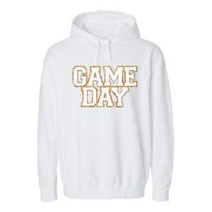 Baseball Game Day Gift Garment-Dyed Fleece Hoodie