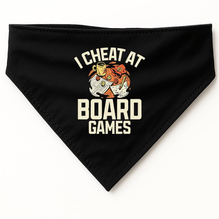 Board Games Dice Design For Tabletop Player Game Night Host USA-Made Doggie Bandana