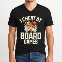 Board Games Dice Design For Tabletop Player Game Night Host V-Neck T-Shirt