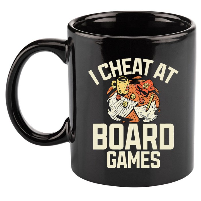 Board Games Dice Design For Tabletop Player Game Night Host 11oz C Handle Ceramic Mug